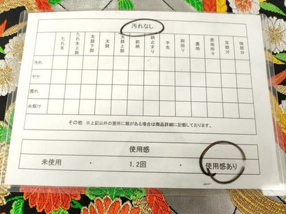 平和屋着物◎六通柄袋帯 唐織 草花文 黒地 金銀糸 正絹 逸品 AAAS1333hg