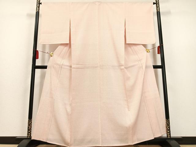 平和屋着物▽本塩沢 単衣 蚊絣 正絹 逸品 AAAS1490oa