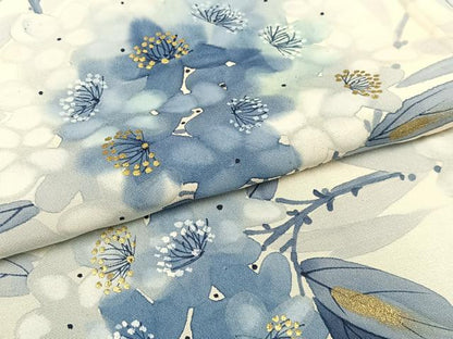 平和屋着物▽訪問着 単衣 草花文 暈し染め 金彩 正絹 逸品 AAAS1491oa