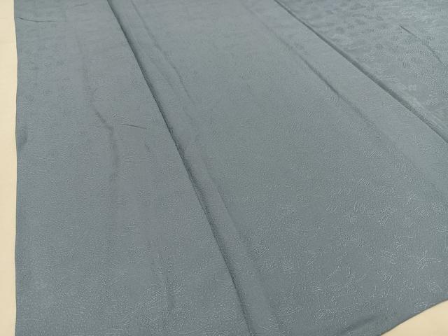 平和屋着物▽上質な色無地 単衣 飛鶴風景地紋 紅碧色 ほていや扱い ロング丈 正絹 逸品 AAAS1493oa