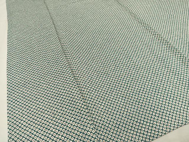 平和屋着物▽上質な小紋 単衣 鹿の子文 鬼しぼ縮緬 正絹 逸品 AAAS1501oa