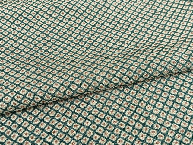 平和屋着物▽上質な小紋 単衣 鹿の子文 鬼しぼ縮緬 正絹 逸品 AAAS1501oa