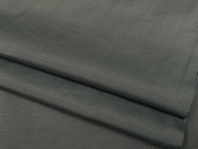 平和屋着物▽男性 紬 単衣 色無地 鈍色 正絹 逸品 AAAS1523oa