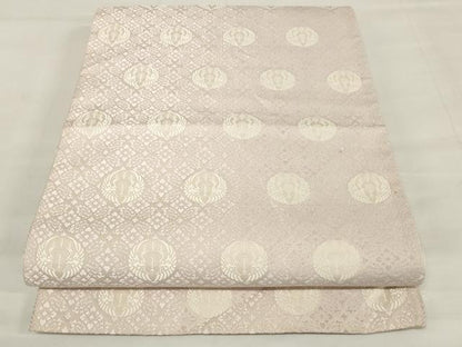 平和屋着物■六通柄袋帯 唐織 双鳥花文 正絹 逸品 AAAS2164pf