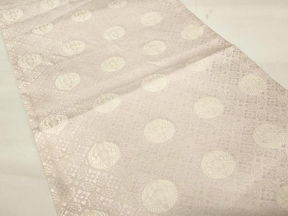 平和屋着物■六通柄袋帯 唐織 双鳥花文 正絹 逸品 AAAS2164pf