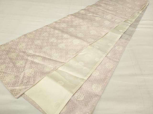 平和屋着物■六通柄袋帯 唐織 双鳥花文 正絹 逸品 AAAS2164pf