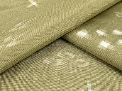平和屋着物▽上質な紬 単衣 琉球絣文様 正絹 逸品 AAAS3047iu
