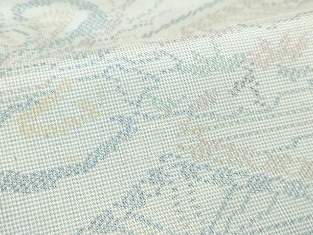 平和屋着物▽本場大島紬 単衣 7マルキ 切嵌吉祥文 正絹 逸品 AAAS3048iu