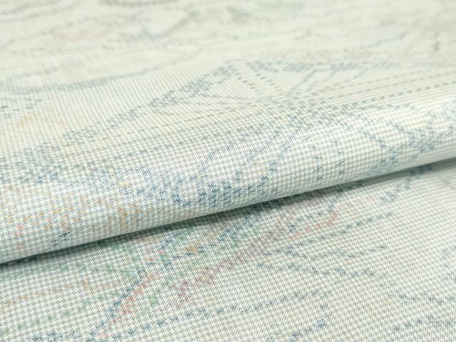 平和屋着物▽本場大島紬 単衣 7マルキ 切嵌吉祥文 正絹 逸品 AAAS3048iu