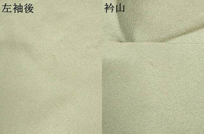 平和屋着物▽上質な色無地 単衣 柳鼠色 正絹 逸品 AAAS3072iu