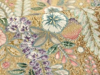 平和屋着物▽上質な小紋 単衣 辻が花 暈し染め 金彩 正絹 逸品 未使用 AAAS3077iu