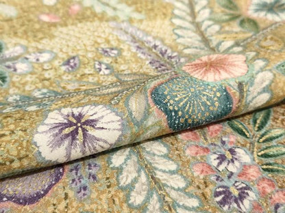 平和屋着物▽上質な小紋 単衣 辻が花 暈し染め 金彩 正絹 逸品 未使用 AAAS3077iu
