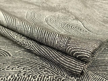 平和屋着物▽上質な小紋 単衣 流水立波文 正絹 逸品 AAAS3081iu
