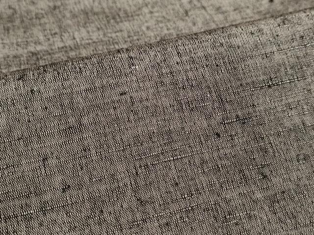 平和屋着物▽上質な紬 単衣 鉛色 正絹 逸品 未使用 AAAS3082iu