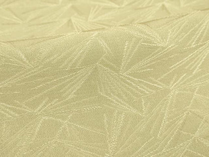 平和屋着物▽上質な色無地 単衣 松葉地紋 夏虫色 正絹 逸品 AAAS3085iu