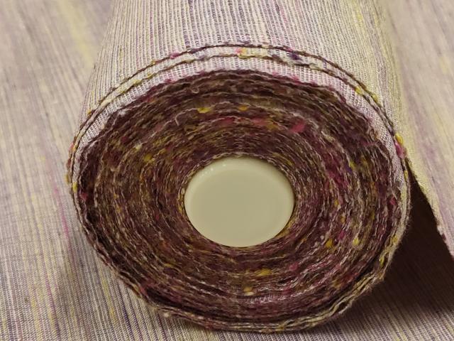 平和屋着物●渡源 紅花紬 米沢 反物 着尺 霞文 高島屋扱い 正絹 逸品 未使用 AAAS4174uw