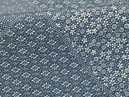 平和屋着物▽上質な小紋 単衣 切嵌花文 正絹 逸品 AAAS4929fy