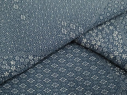 平和屋着物▽上質な小紋 単衣 切嵌花文 正絹 逸品 AAAS4929fy