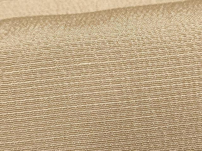平和屋着物▽上質な色無地 単衣 白橡色 お召縮緬 正絹 逸品 AAAS4930fy