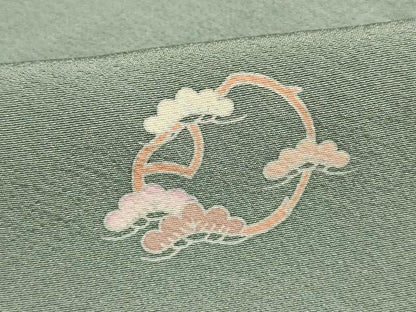 平和屋着物▽上質な小紋 単衣 草花文 正絹 逸品 AAAS4944fy