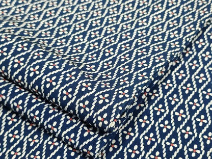 平和屋着物▽上質な小紋 単衣 立涌花文 正絹 逸品 AAAS4949fy