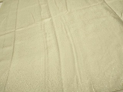 平和屋着物▽上質な色無地　単衣　若菜色　正絹　逸品　AAAS4951fy
