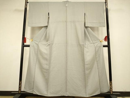 平和屋着物▽上質な色無地 単衣 秘色色 正絹 逸品 AAAS4954fy