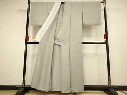 平和屋着物▽上質な色無地 単衣 秘色色 正絹 逸品 AAAS4954fy