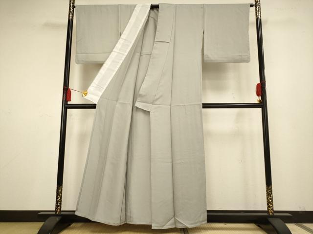 平和屋着物▽上質な色無地 単衣 秘色色 正絹 逸品 AAAS4954fy