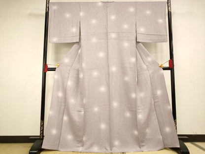 平和屋着物▽上質な小紋 単衣 蛍暈し 正絹 逸品 AAAS4965fy