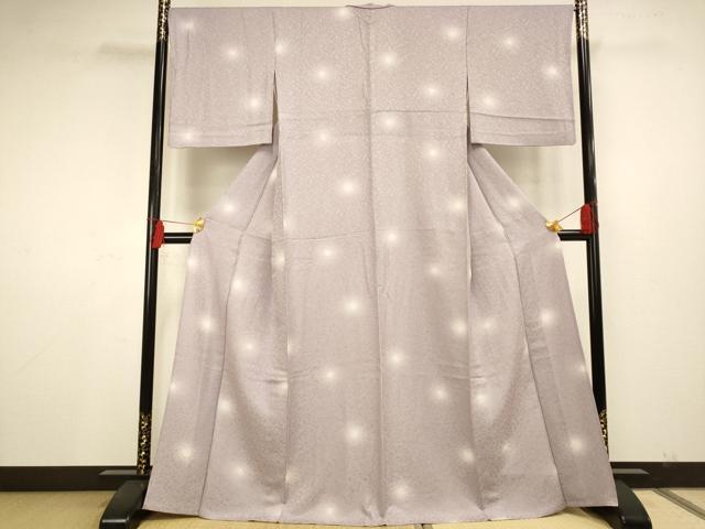平和屋着物▽上質な小紋 単衣 蛍暈し 正絹 逸品 AAAS4965fy