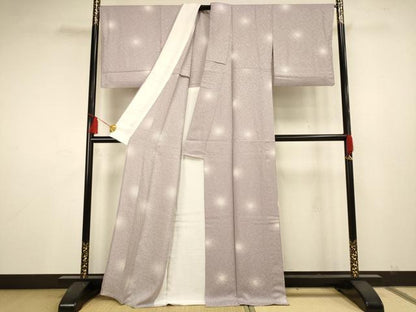 平和屋着物▽上質な小紋 単衣 蛍暈し 正絹 逸品 AAAS4965fy