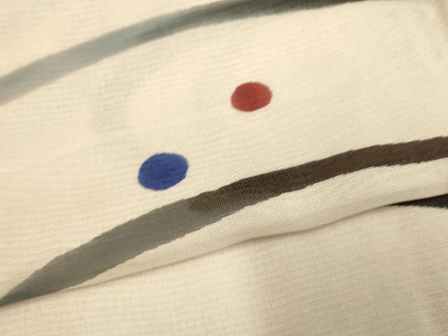 平和屋着物▽訪問着 無双 紗袷 紗×紗 流水文 正絹 逸品 AAAS4968fy