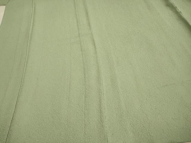 平和屋着物▽上質な色無地　単衣　夏虫色　正絹　逸品　AAAS4971fy