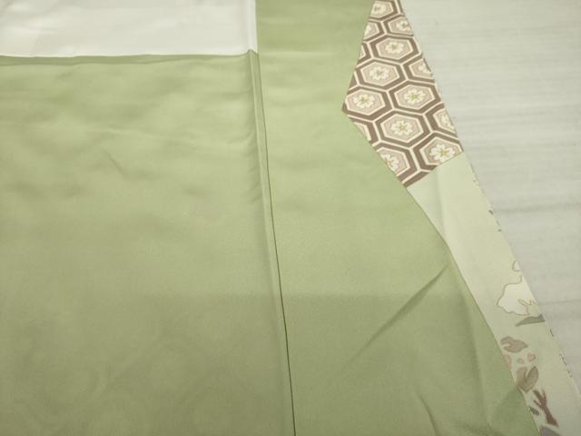 平和屋着物●訪問着 駒刺繍 吉祥橘文 金彩 正絹 逸品 AAAS6668ck