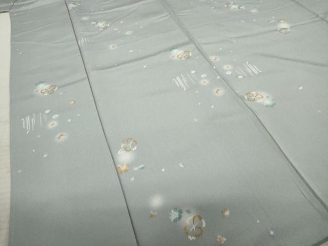 平和屋着物●上質な小紋 舞花文 蛍暈し 正絹 逸品 AAAS6669ck