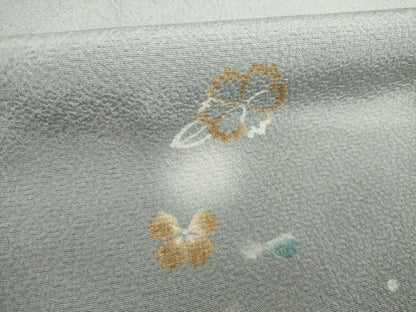 平和屋着物●上質な小紋 舞花文 蛍暈し 正絹 逸品 AAAS6669ck