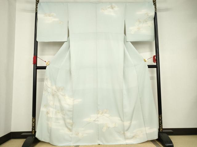 平和屋着物●訪問着 松 金彩 正絹 逸品 AAAS6676ck