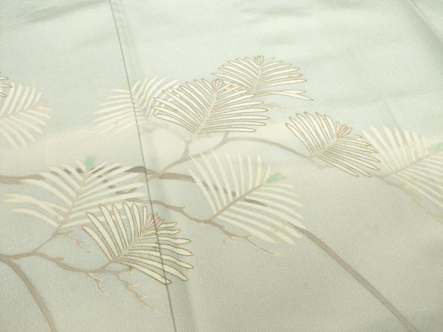 平和屋着物○訪問着 松 金彩 正絹 逸品 AAAS6676ck