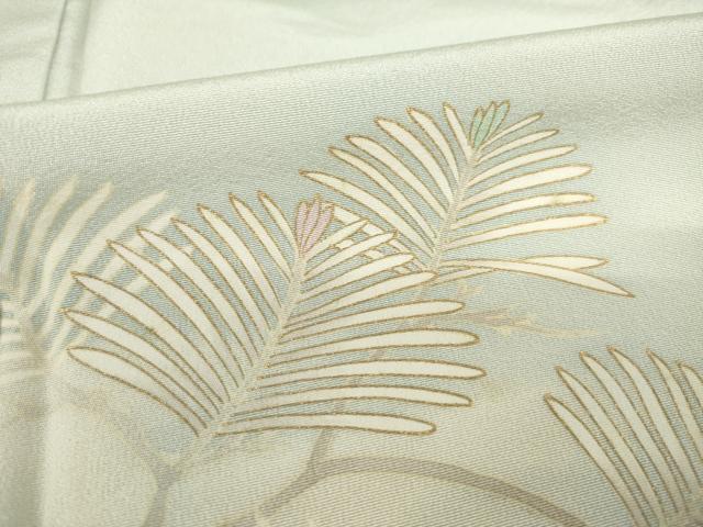 平和屋着物●訪問着 松 金彩 正絹 逸品 AAAS6676ck