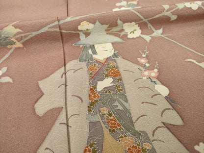 平和屋着物●訪問着 友禅 作家物 童子 正絹 逸品 AAAS6693ck