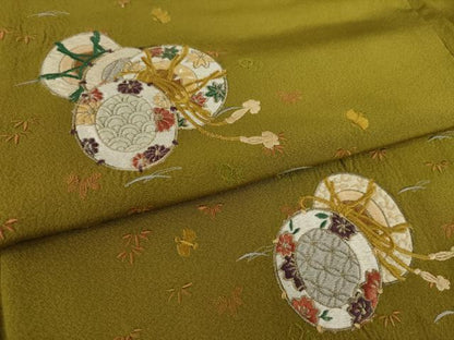 平和屋着物●訪問着 花鼓文 正絹 逸品 AAAS6704ck
