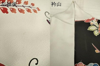 平和屋着物●豪華振袖 紅型 流水風景花鳥文 正絹 逸品 AAAS6720ck