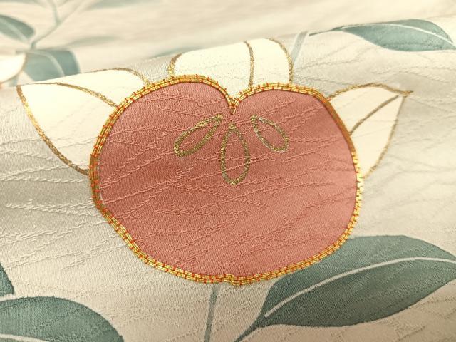 平和屋着物□訪問着 駒刺繍 橘 金彩 正絹 逸品 AAAS7189zg