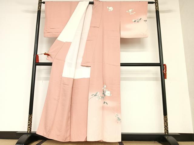 平和屋着物□訪問着 枝花文 暈し染め 正絹 逸品 AAAS7191zg