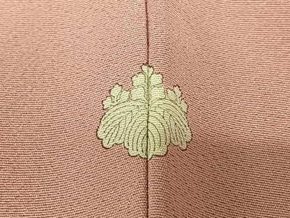 平和屋着物■上質な色無地　石竹色　正絹　逸品　未使用　AAAS7295zg