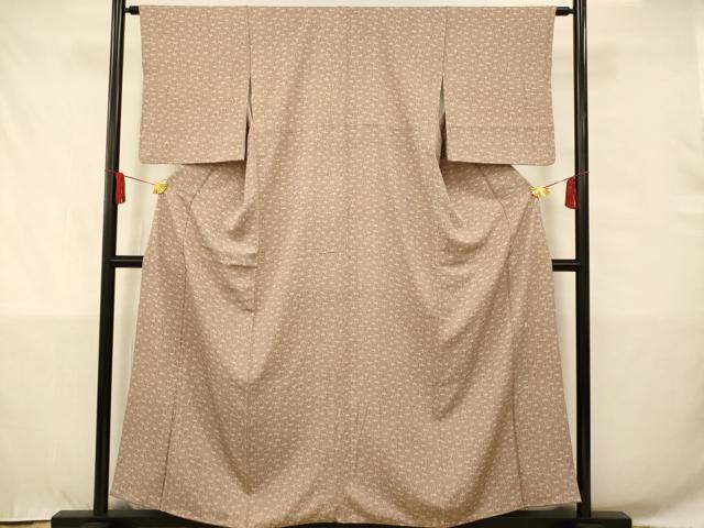 平和屋着物■上質な小紋 草花文 正絹 逸品 AAAS8067fw
