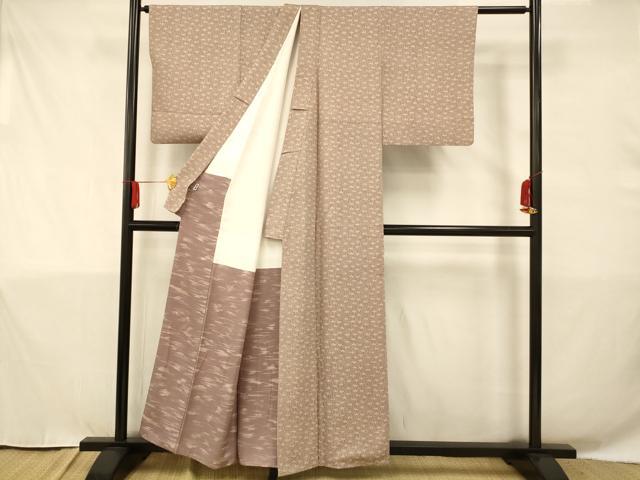 平和屋着物■上質な小紋 草花文 正絹 逸品 AAAS8067fw