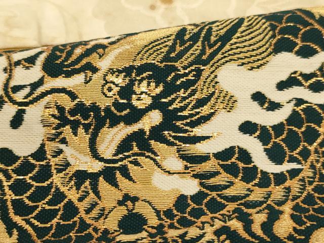 平和屋本店■打敷 三角 龍 金襴 法衣 寺院 仏具 仏教 僧侶 神職 装束 AAAS8332ja