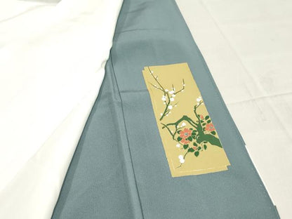平和屋着物■豪華色留袖　色紙重ね花鳥文　金彩　正絹　逸品　BAAS6312ma